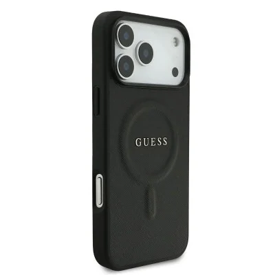 Guess Iphone 17 Pro Max Magsafe Leather Case With Classic Logo